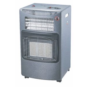 Goldair 3 Panel Gas : Electric Heater - Silver