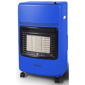 Goldair GGH-42BL Blue Portable Gas Heater. Piezo spark ignition