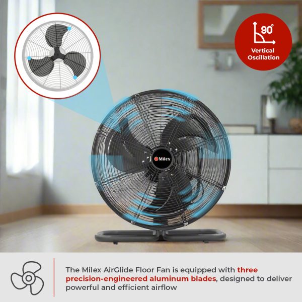 MILEX AIRGLIDE FLOOR FAN - Image 2
