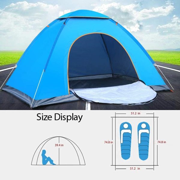 4 Person Dome Tent Camping Tent with Easy Setup - Image 3