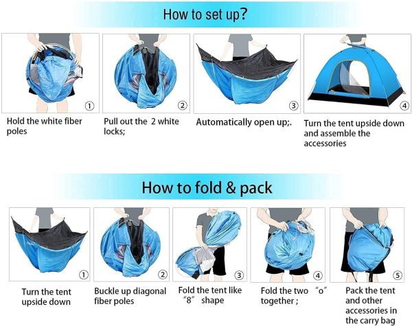 4 Person Dome Tent Camping Tent with Easy Setup - Image 7