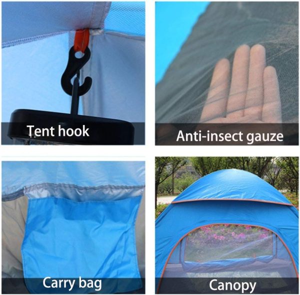 4 Person Dome Tent Camping Tent with Easy Setup - Image 9