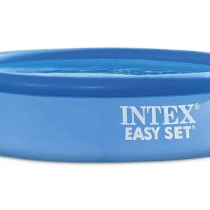 Intex 244cm x 61 cm Round Easy Set Inflatable Outdoor Swimming Pool