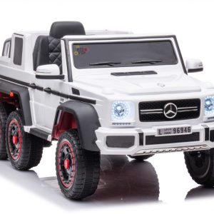 Kids Electric Ride On Mercedes G63 6x6 12volt Car - White