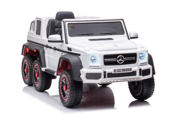 Kids Electric Ride On Mercedes G63 6x6 12volt Car - White