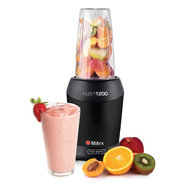 Milex - Nutri1200 8-in-1 Nutritional Blender - Black - Image 4