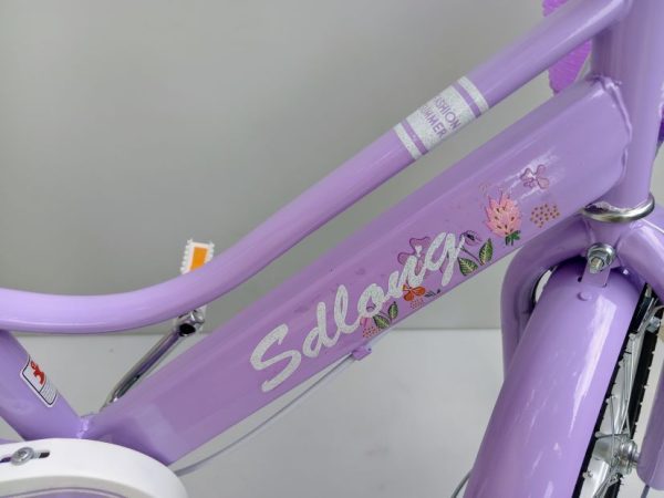 12/14/16 inch Purple bicycles for girls with Rabbit seat and side wheels - Image 3